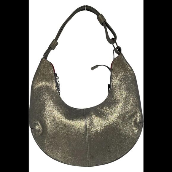 Sharif Women\'s Legacy Pearlized Nubuck Leather Hobo Graphite